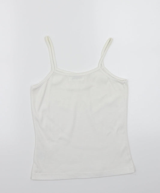 fabrizio Womens White   Basic T-Shirt Size M