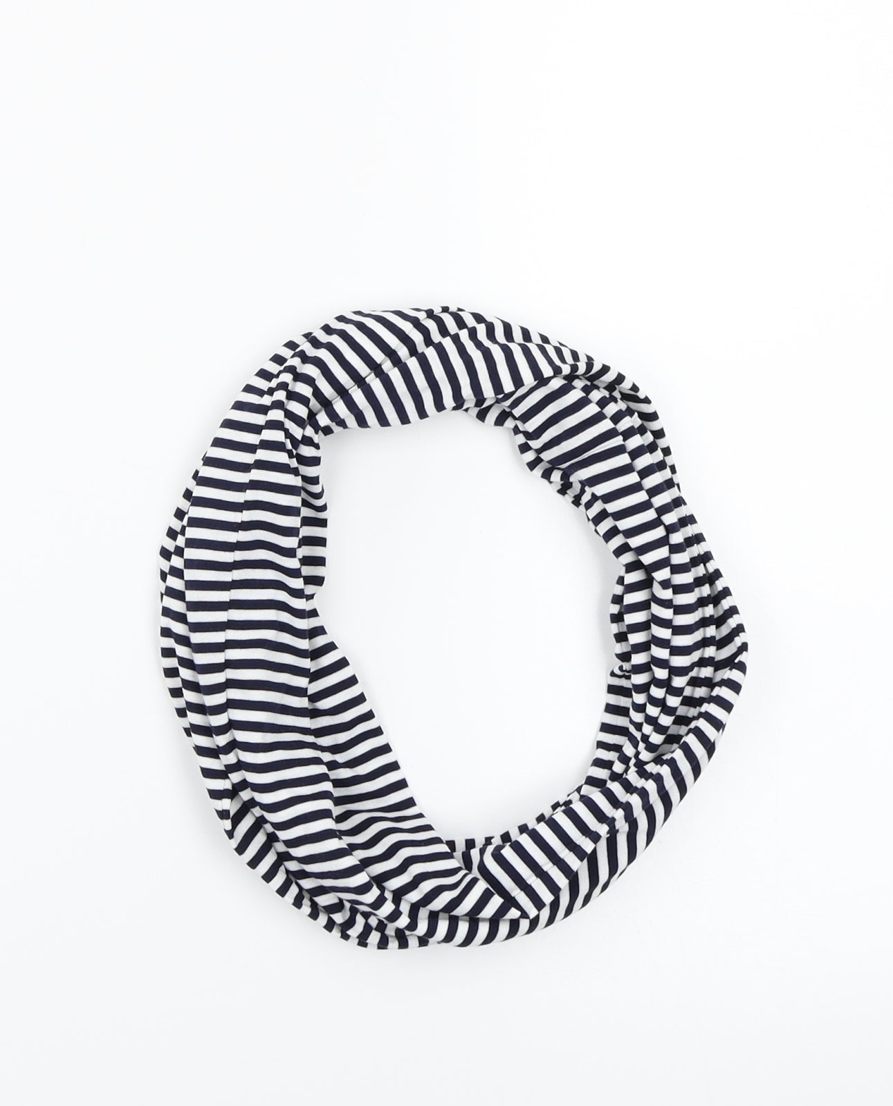 Preworn Womens White Striped   Scarf