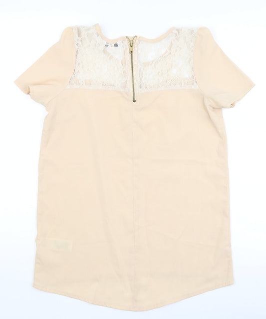 New Look Womens Pink   Basic Blouse Size 8