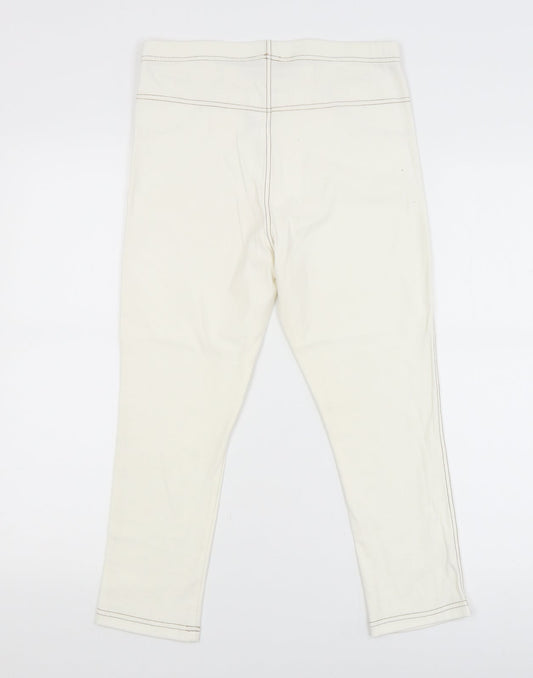 Originals Womens White   Cropped Trousers Size S L20 in