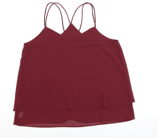 New Look Womens Red   Camisole Tank Size 10