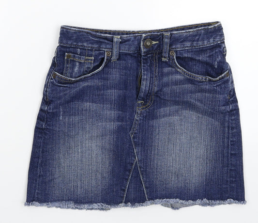 Gap Womens Blue  Denim A-Line Skirt Size 25 in