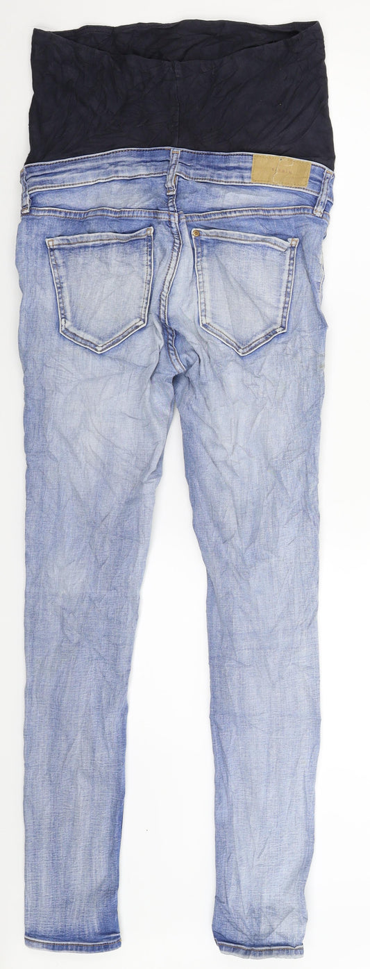 H&M Womens Blue  Denim Skinny Jeans Size 10 L29 in