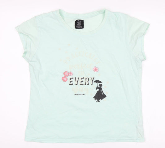 Love to Lounge Womens Green   Basic T-Shirt Size M  - Mary Poppins