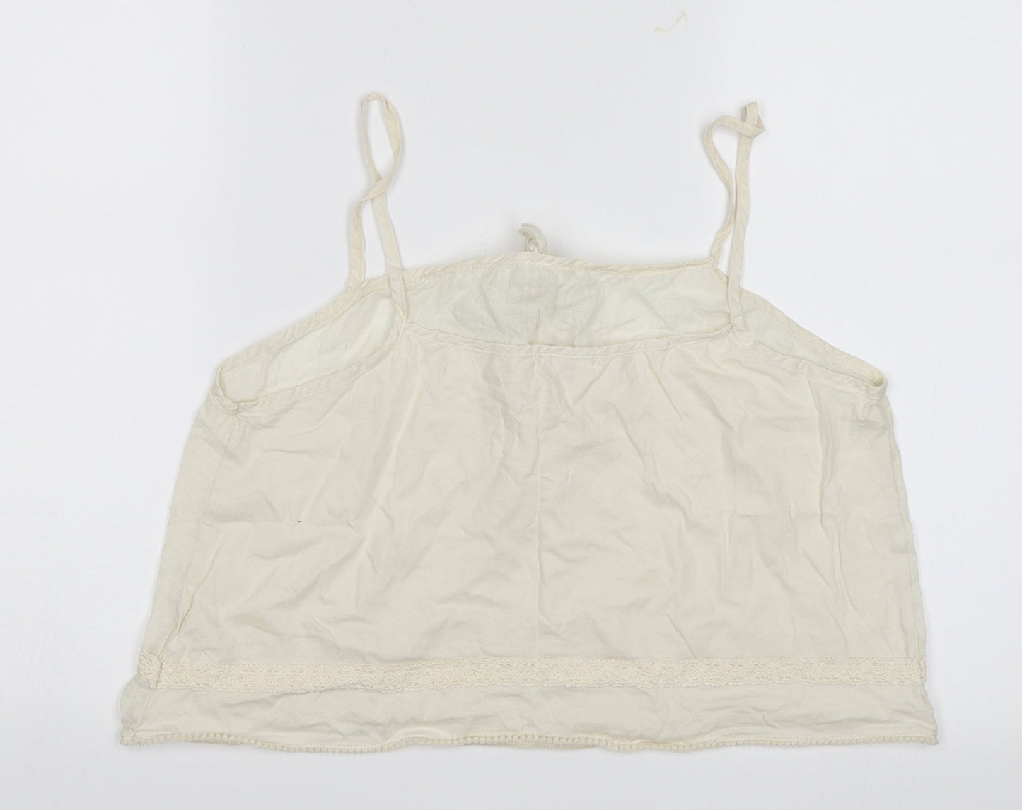 River Island Womens White   Camisole T-Shirt Size 12