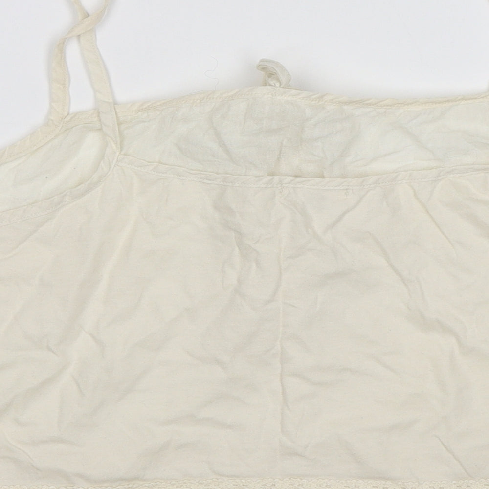 River Island Womens White   Camisole T-Shirt Size 12
