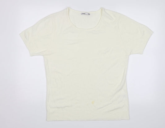 EA Womens White   Pullover Jumper Size L