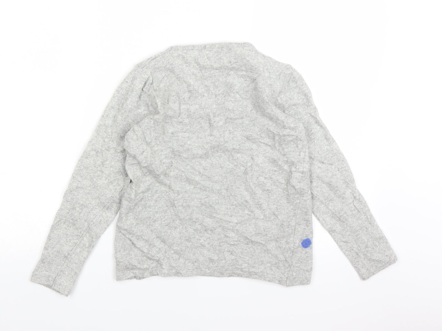 Benedetta B Womens Grey Polka Dot  Pullover Jumper Size S