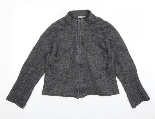 Marks and Spencer Womens Grey   Full Zip Jumper Size 16
