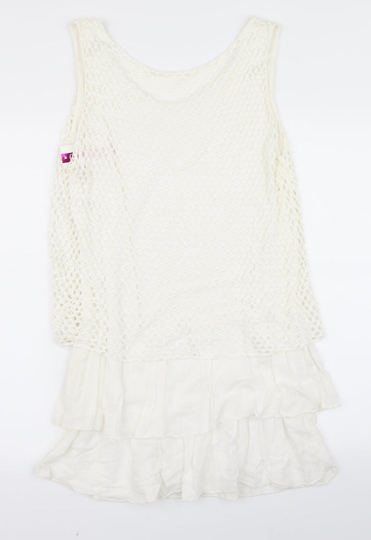 Preworn Womens Beige   A-Line  Size 8  - m