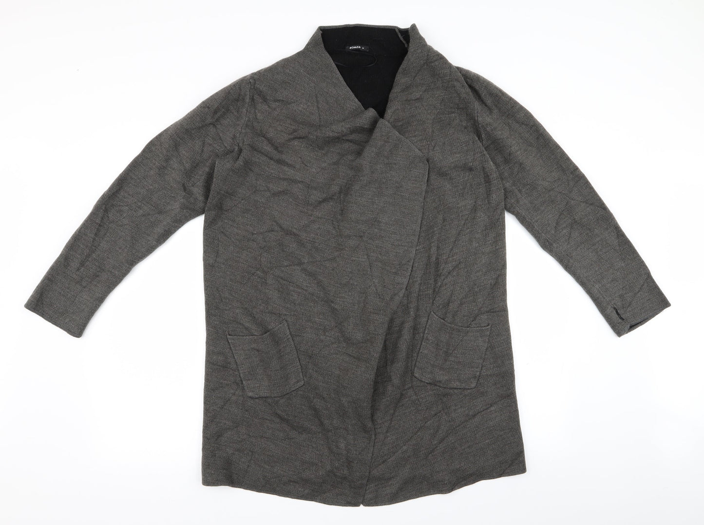 roamn Womens Grey   Cardigan Jumper Size 14
