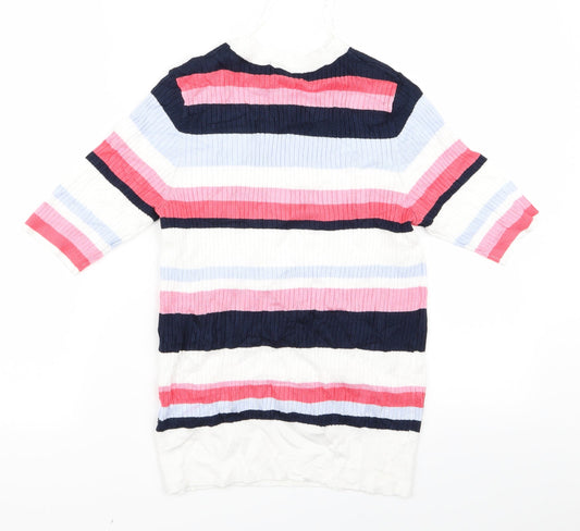 m*s Womens Multicoloured Striped  Pullover Jumper Size 12