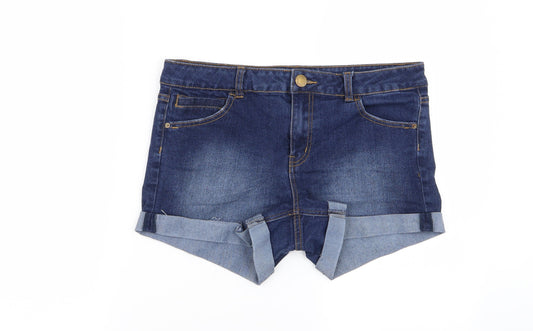 Preworn Womens Blue   Hot Pants Shorts Size 14
