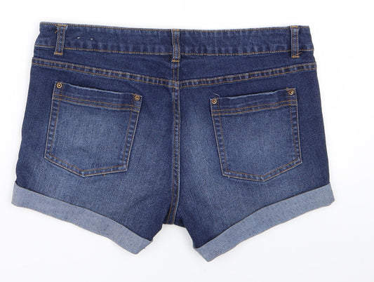 Preworn Womens Blue   Hot Pants Shorts Size 14