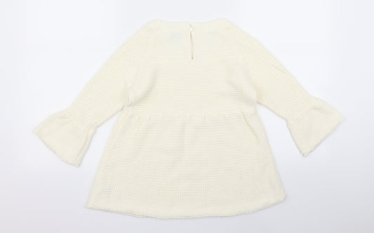 Tammy Girls White   A-Line  Size 2 Years