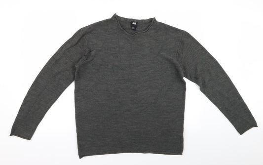 H&M Womens Grey   Pullover Jumper Size M