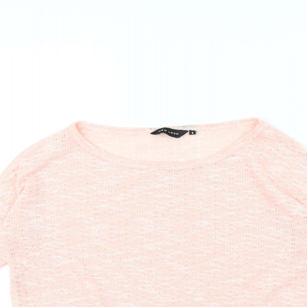 New Look Womens Pink   Pullover Jumper Size 8