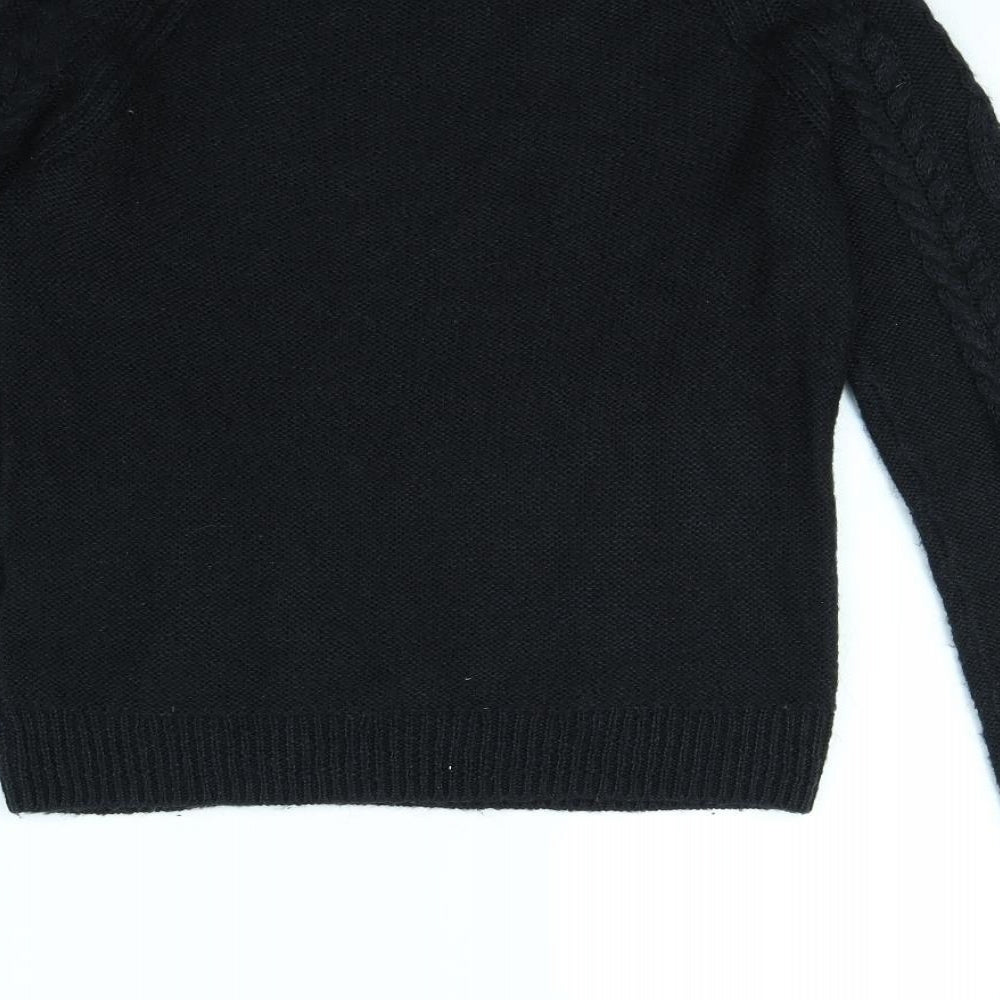 H&M Womens Black   Pullover Jumper Size M