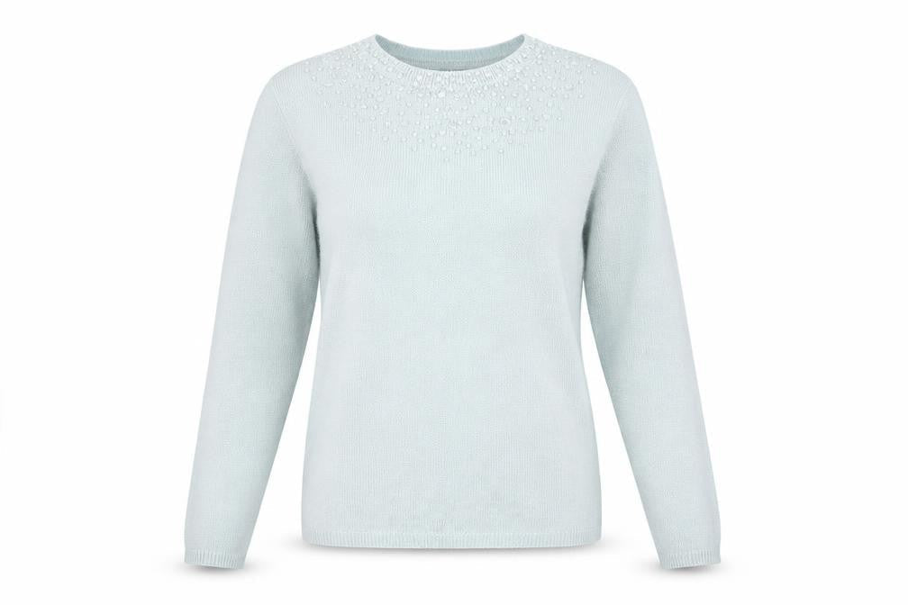 Bonmarché Womens Silver Pullover Jumper Size S