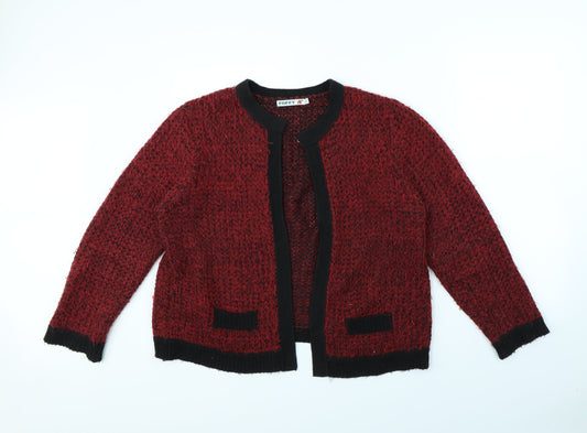 Poppy Womens Red   Jacket  Size 16