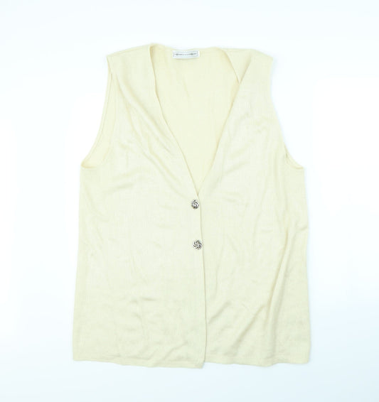 Noughts & Croxxes Womens Beige   Gilet Jacket Size L