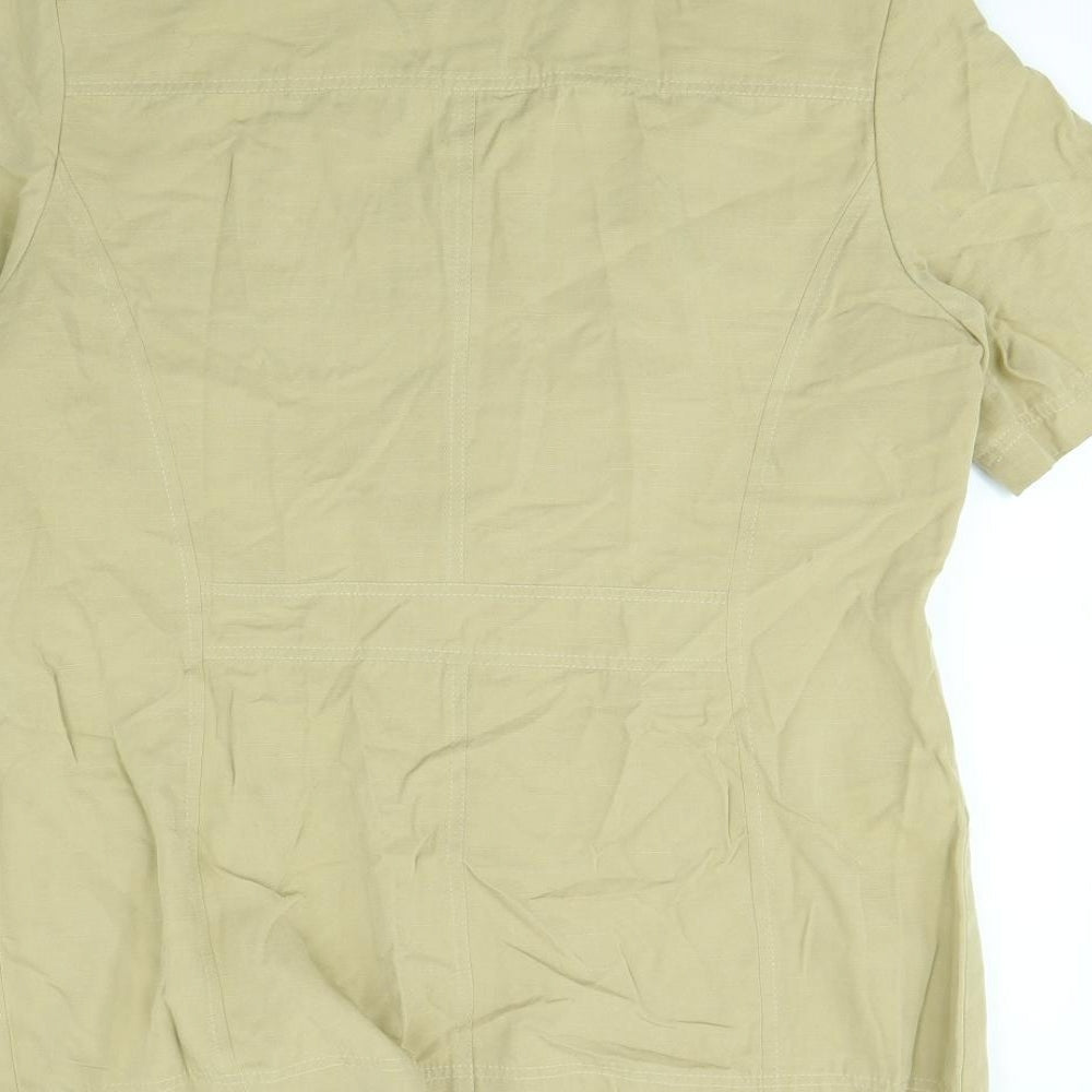 Country Casuals Womens Beige   Jacket  Size 14  - shoulder pads