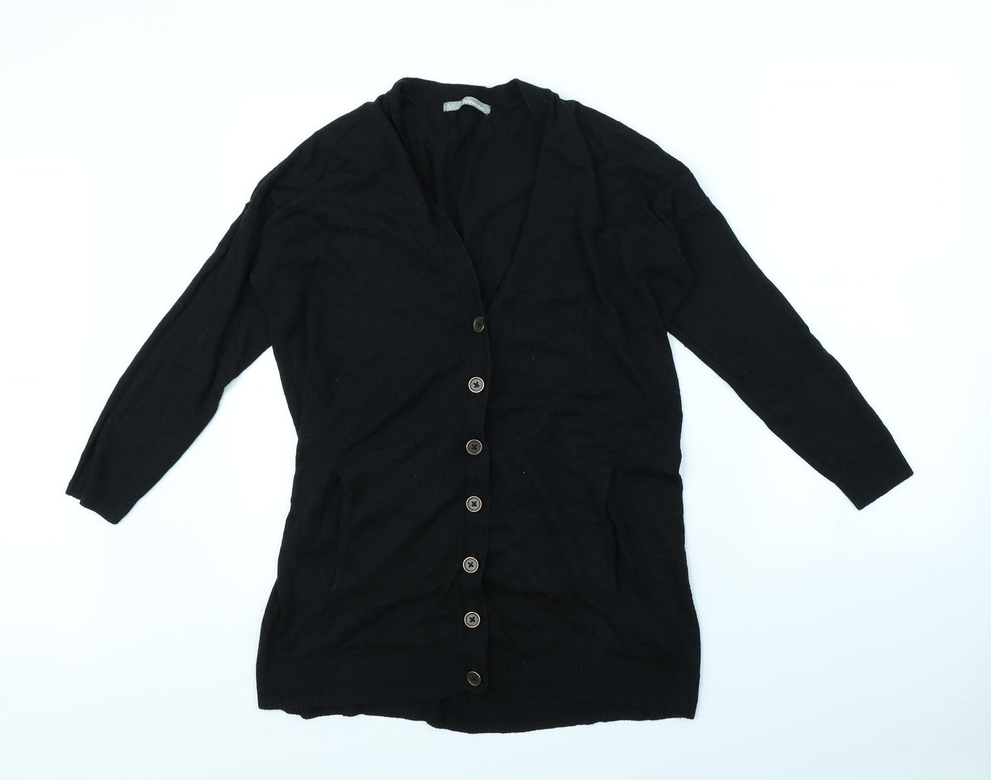 M&S Womens Black   Cape Jumper Size 14