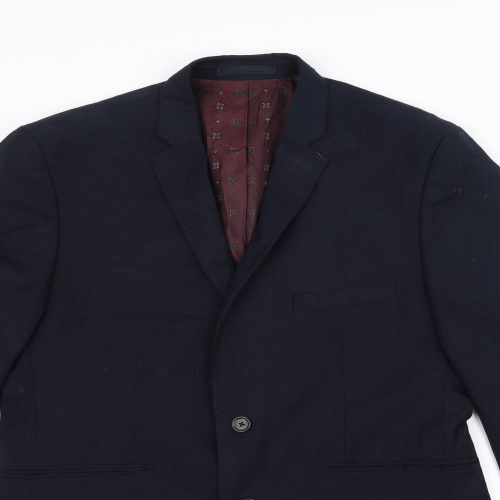 Burton Mens Blue   Jacket Suit Jacket Size 40
