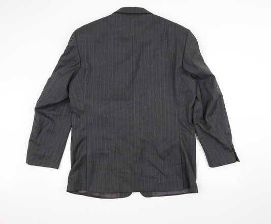 Greenwoods Mens Black   Jacket Suit Jacket Size 38