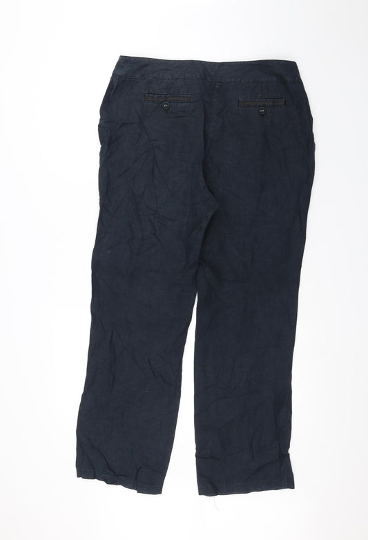 Preworn Womens Blue   Trousers  Size 14 L26 in