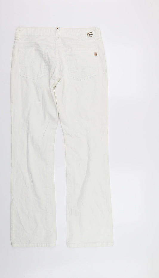 GIN TONIC Womens White  Denim Straight Jeans Size 10 L31 in