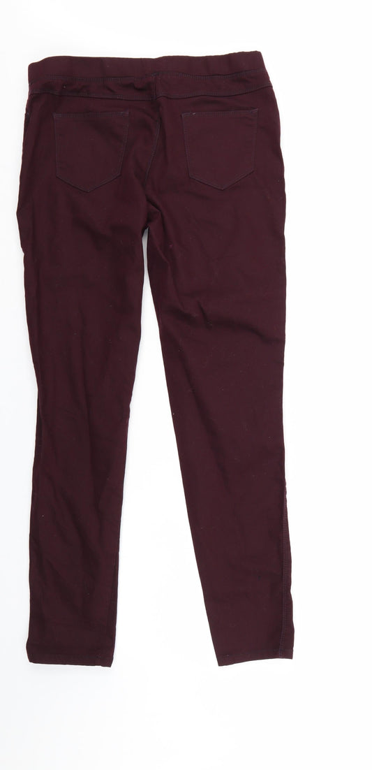 Khoko Womens Red  Denim Jegging Jeans Size 14 L30 in
