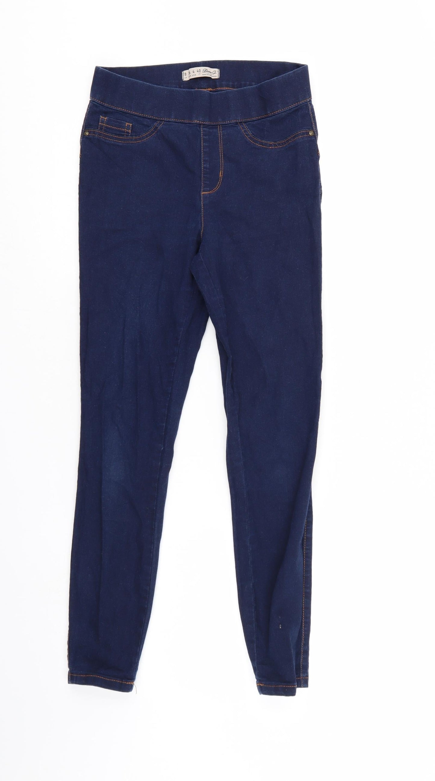 Denim & Co. Womens Blue  Denim Jegging Jeans Size 8 L26 in