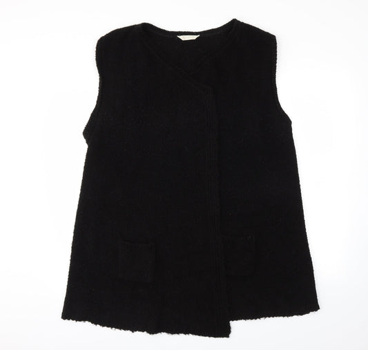 BHS Womens Black   Wrap Jumper Size 18