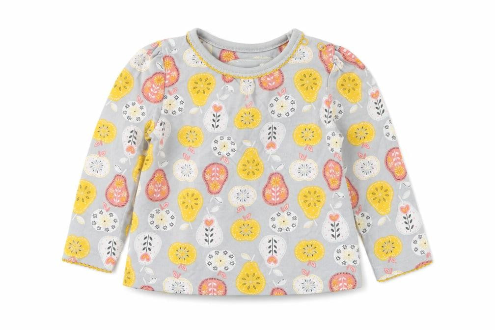 Tu Girls Grey   Basic T-Shirt Size 3-6 Months