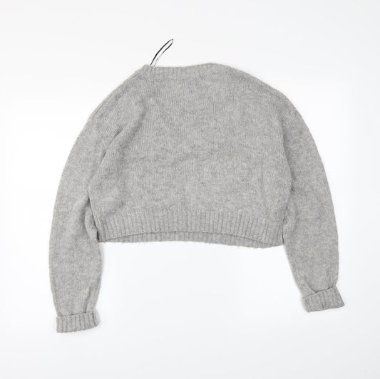 H&M Womens Grey   Pullover Jumper Size S