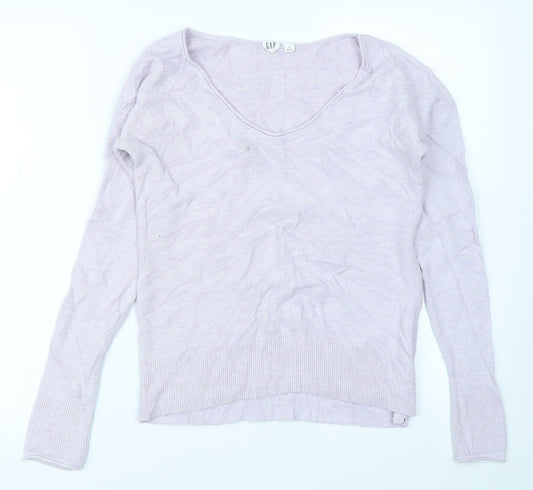 Gap Womens Purple  Knit Pullover Jumper Size XS