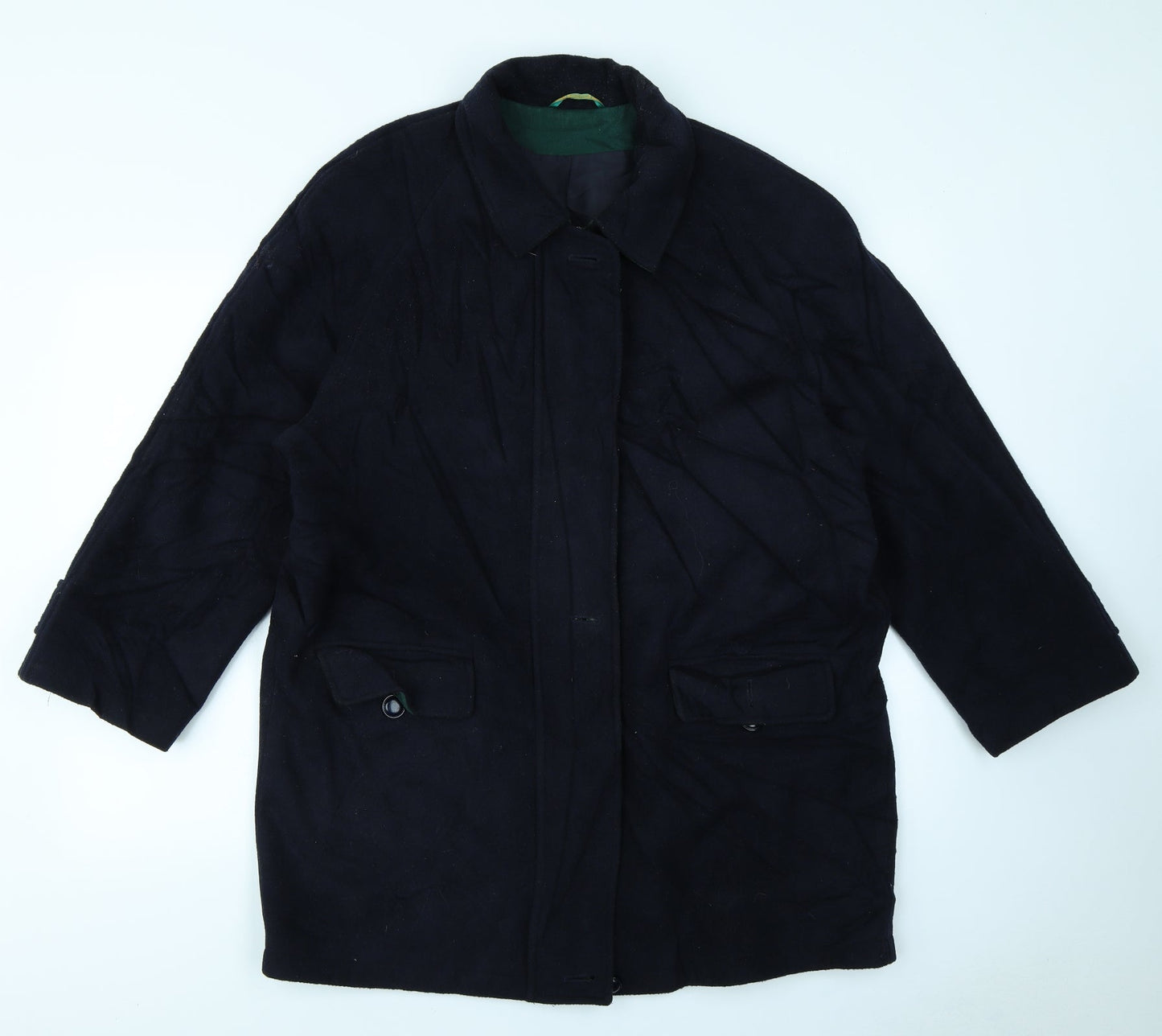 Canda Womens Blue   Overcoat Coat Size 14