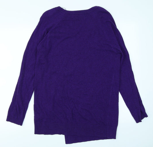 M&S Collection Womens Purple  Knit Pullover Jumper Size 12