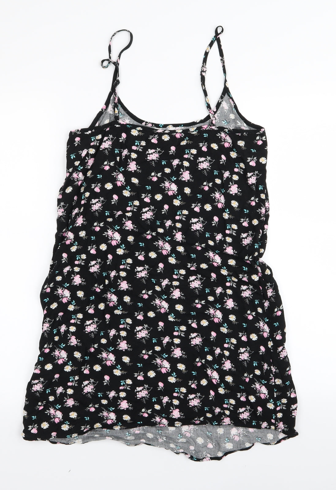 Cotton On Womens Black Floral  A-Line  Size XS