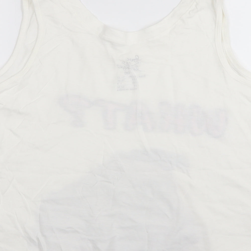 Primark Womens White   Top Pyjama Top Size 10