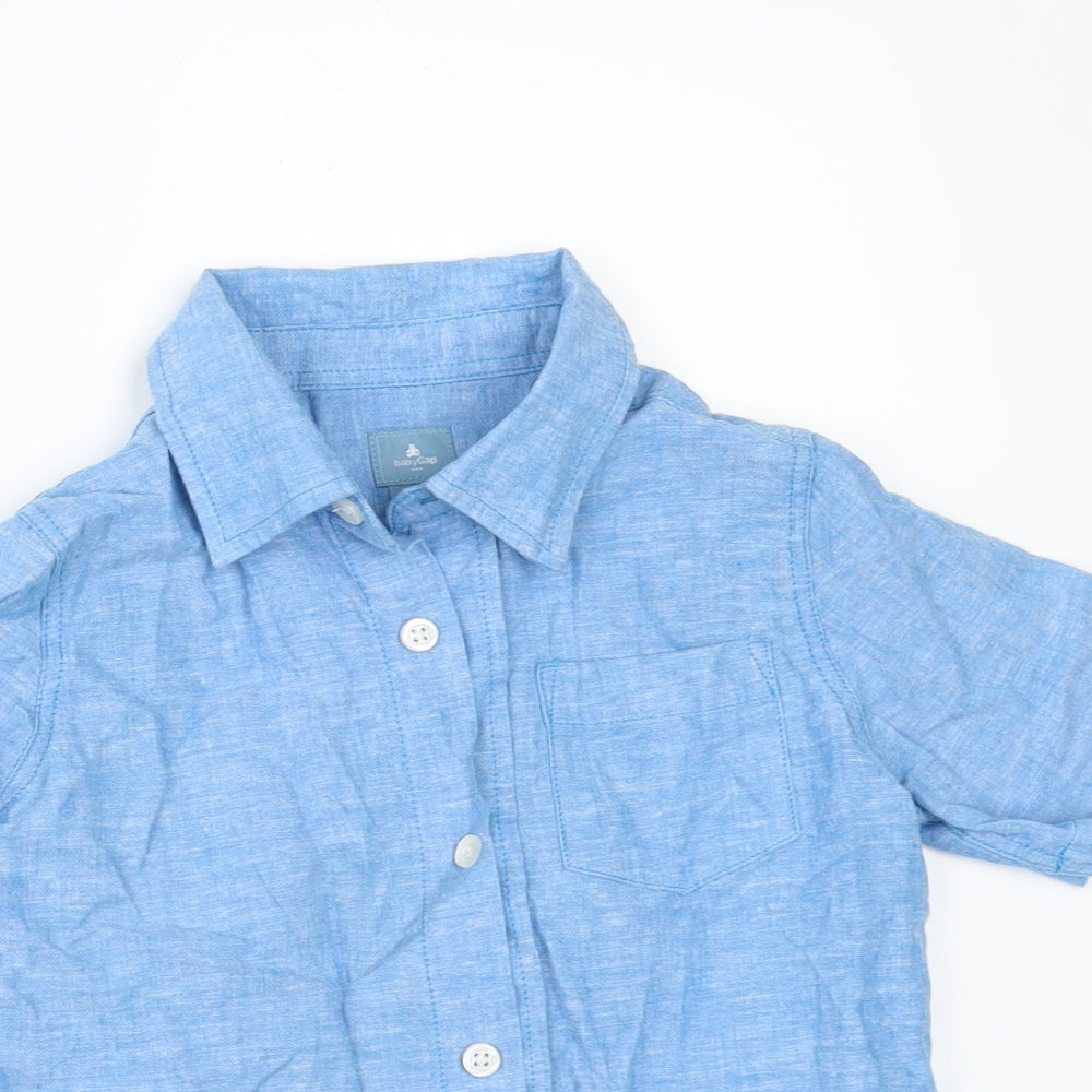 Gap Boys Blue   Basic Button-Up Size 3 Years