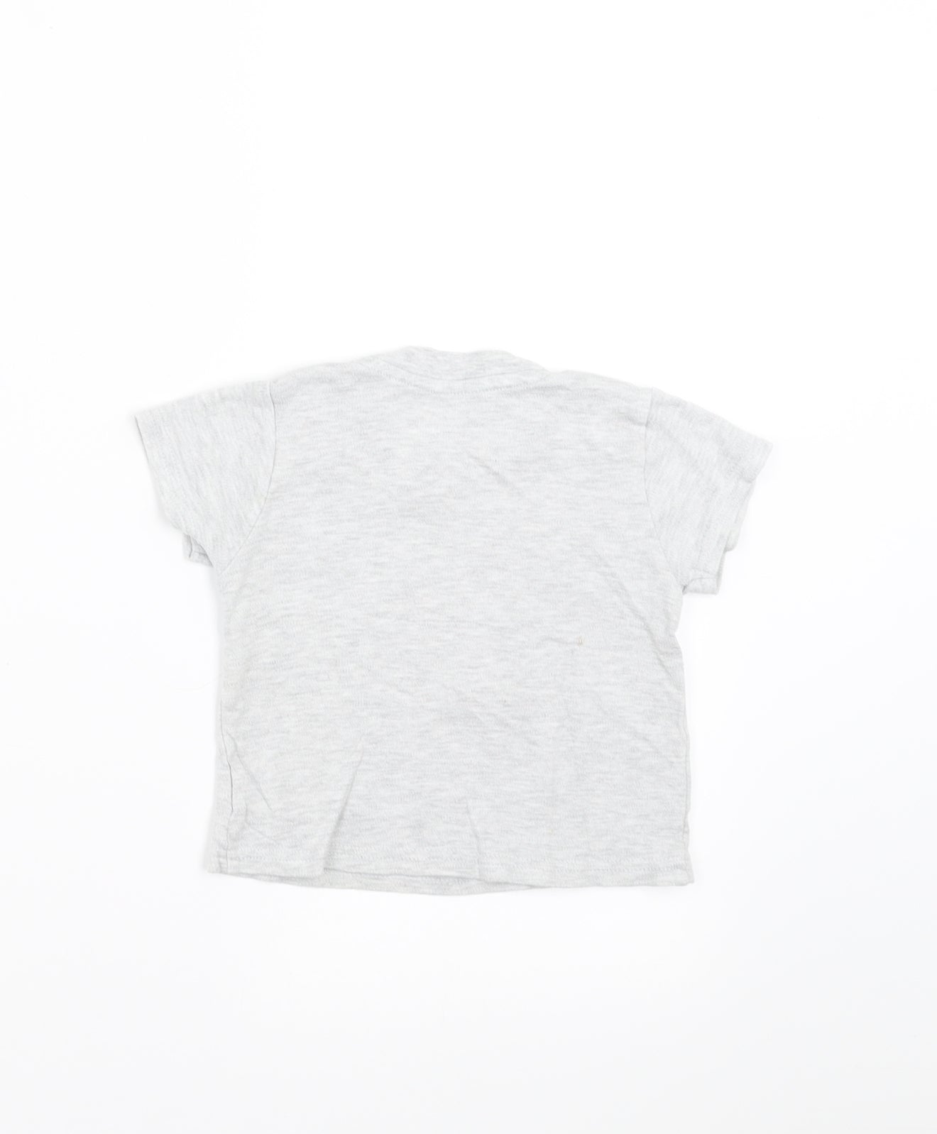 Primark Boys Grey   Basic T-Shirt Size 9-12 Months  - wild one