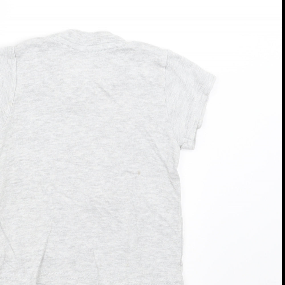 Primark Boys Grey   Basic T-Shirt Size 9-12 Months  - wild one