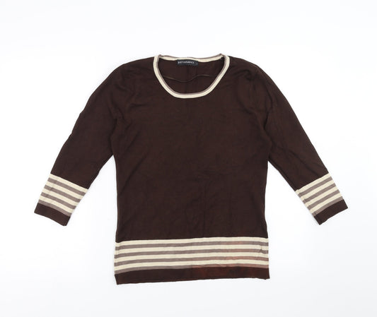 Just Elegance Womens Brown   Pullover Jumper Size S