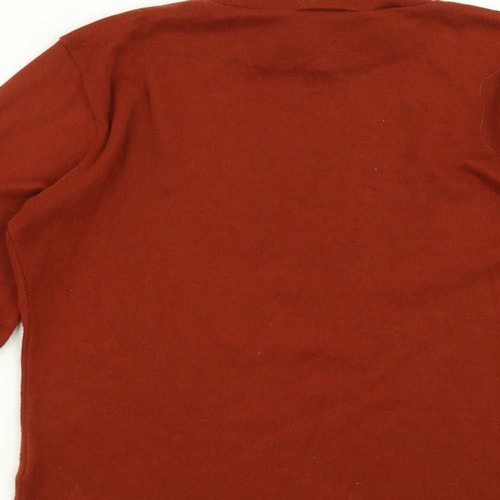 Emreco Womens Brown   Basic T-Shirt Size 8