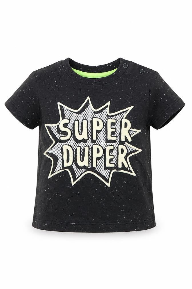 F&F Boys Black   Basic T-Shirt Size 3-6 Months