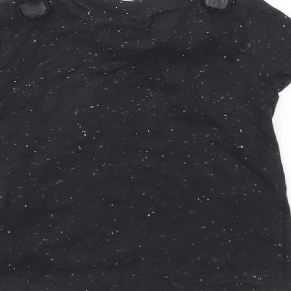 F&F Boys Black   Basic T-Shirt Size 3-6 Months