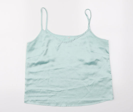 Preworn Womens Blue   Basic Blouse Size 14