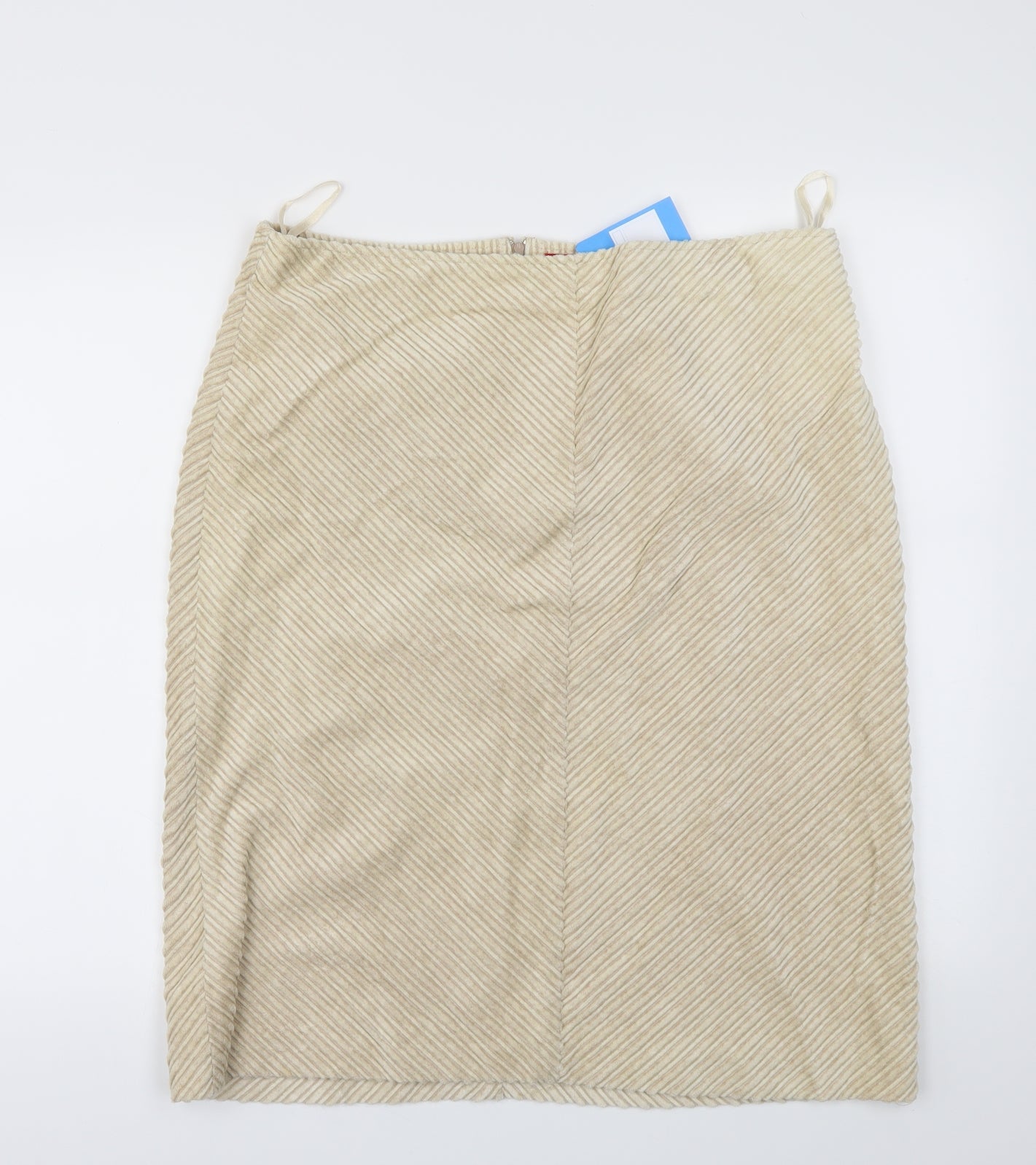 Preworn Womens Beige   A-Line Skirt Size 4